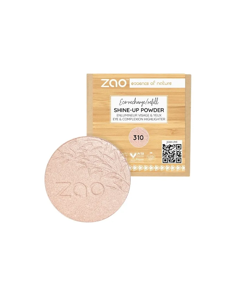 Zao Gesicht Mineral-PuderRefill Shine-Up Powder 310 Pink Champagne 