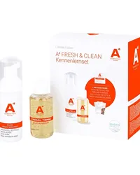 A4 Cosmetics Pflege Gesichtspflege Day & Night Seren Set Face Wash Mousse 50 ml + Facial Tonic Cleanser 50 ml + 3x Testmuster Enzyme Peeling Powder (je 1 g) + 1x Well Food Rezept + 1x A4 Face Yoga Broschüre 