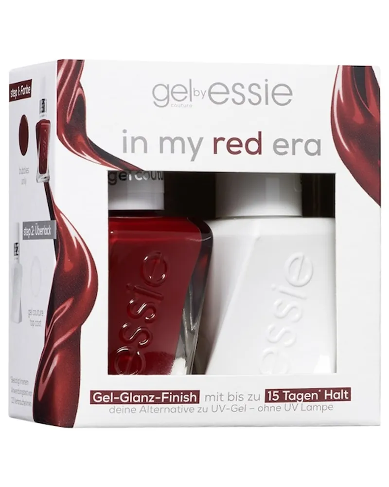 essie Make-up Nagellack in my red eraGeschenkset Nagellack 345 Bubbles Only 13,5 ml + Top Coat 13,5 ml 