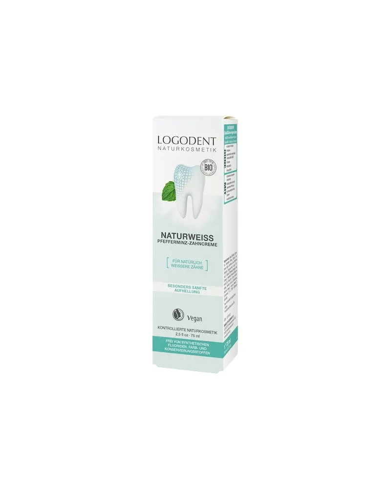 Logona Gesichtspflege ZahnpflegeNaturweiss Pfefferminz-Zahncreme 58,00 € / 1 l 