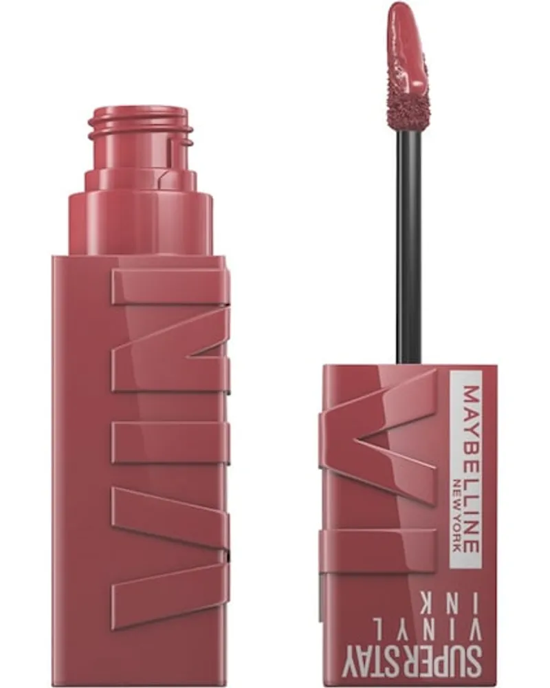 Maybelline Lippen Make-up Lipgloss Super Stay Vinyl Ink 120 Punchy 