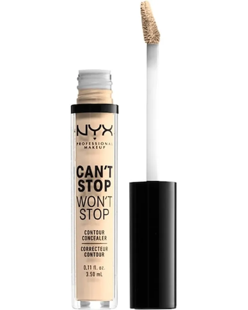 NYX Cosmetics Gesichts Make-up Concealer Can't Stop Won't Stop Contour Concealer Nr. 16 Warm Caramel 