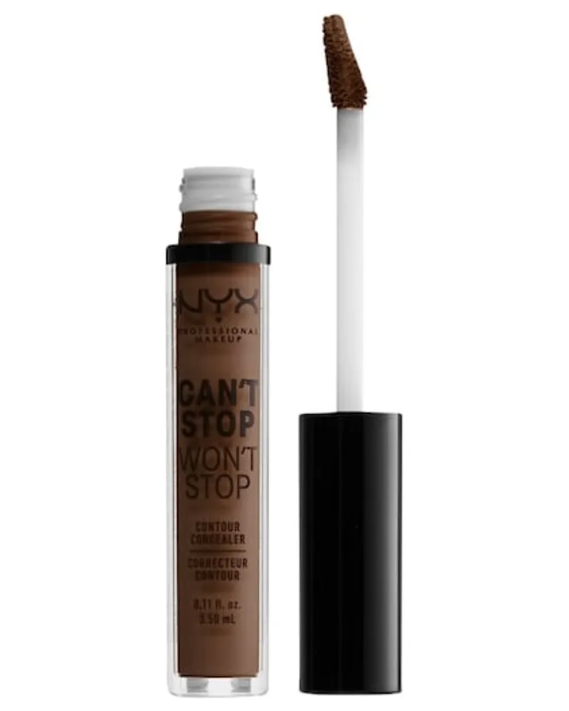 NYX Cosmetics Gesichts Make-up Concealer Can't Stop Won't Stop Contour Concealer Nr. 16 Warm Caramel 