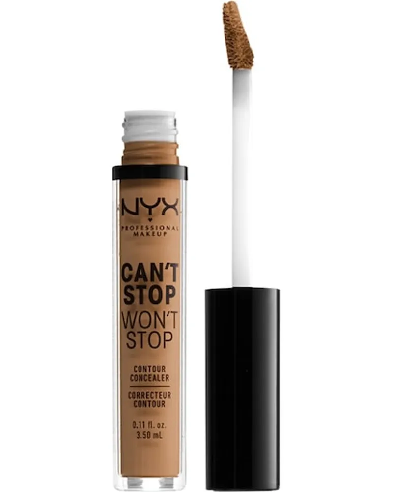 NYX Cosmetics Gesichts Make-up Concealer Can't Stop Won't Stop Contour Concealer Nr. 16 Warm Caramel 