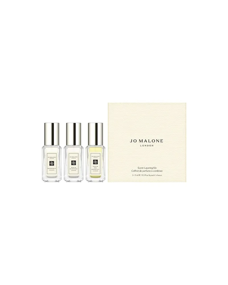 Jo Malone Jo-Malone-London Kollektionen Peony-Blush-SuedeScent Layering Starter Kit Grapefruit Cologne 9 ml + Peony & Blush Suede Cologne 9 ml + English Oak & Hazelnut Cologne 9 ml 57,00 