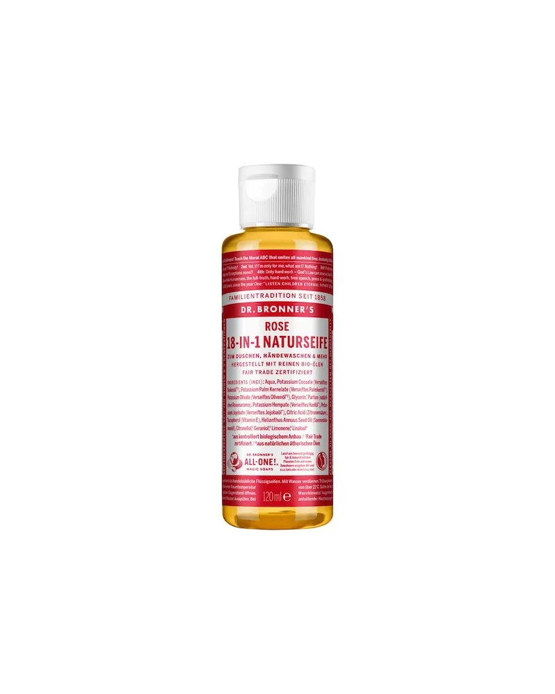Dr. Bronner's Dr-Bronners Pflege FluessigseifenRose 18-in-1 Naturseife 31,74 € / 1 l 