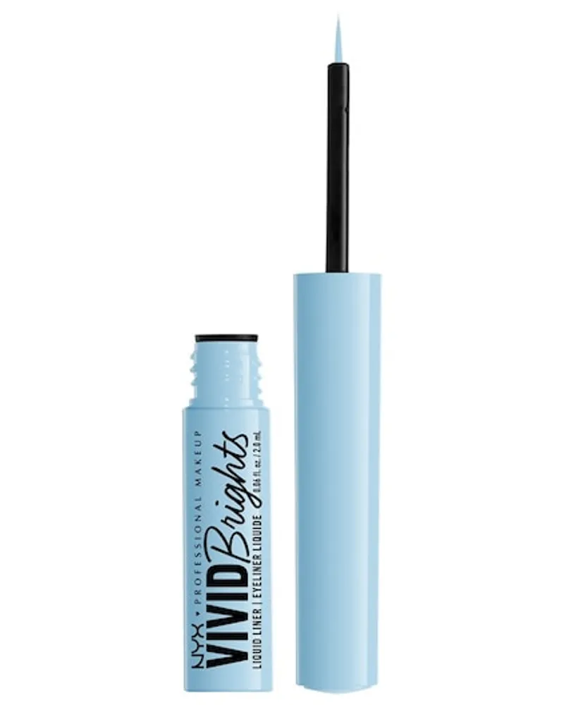 NYX Cosmetics Augen Make-up Eyeliner Vivid Bright Liquid Liner 001 Cyan Simp 