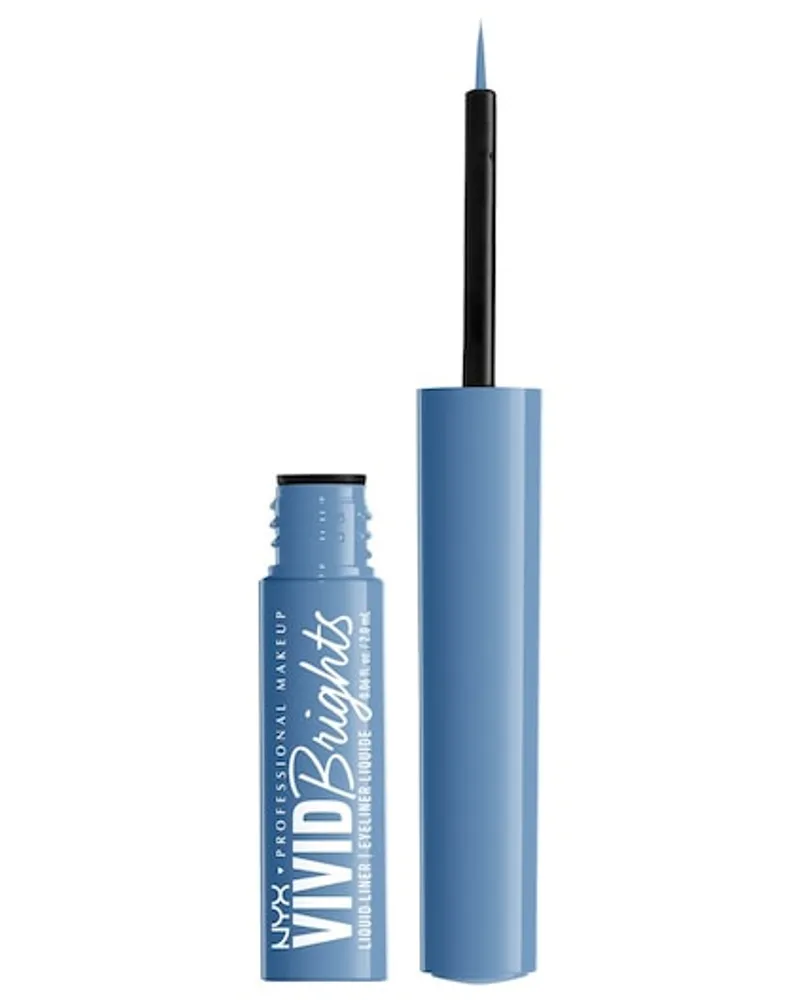 NYX Cosmetics Augen Make-up Eyeliner Vivid Bright Liquid Liner 001 Cyan Simp 