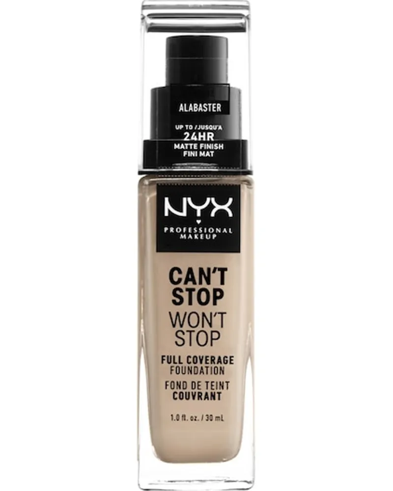 NYX Cosmetics Gesichts Make-up Foundation Can't Stop Won't Stop Foundation Nr. 45 Deep Ebony 