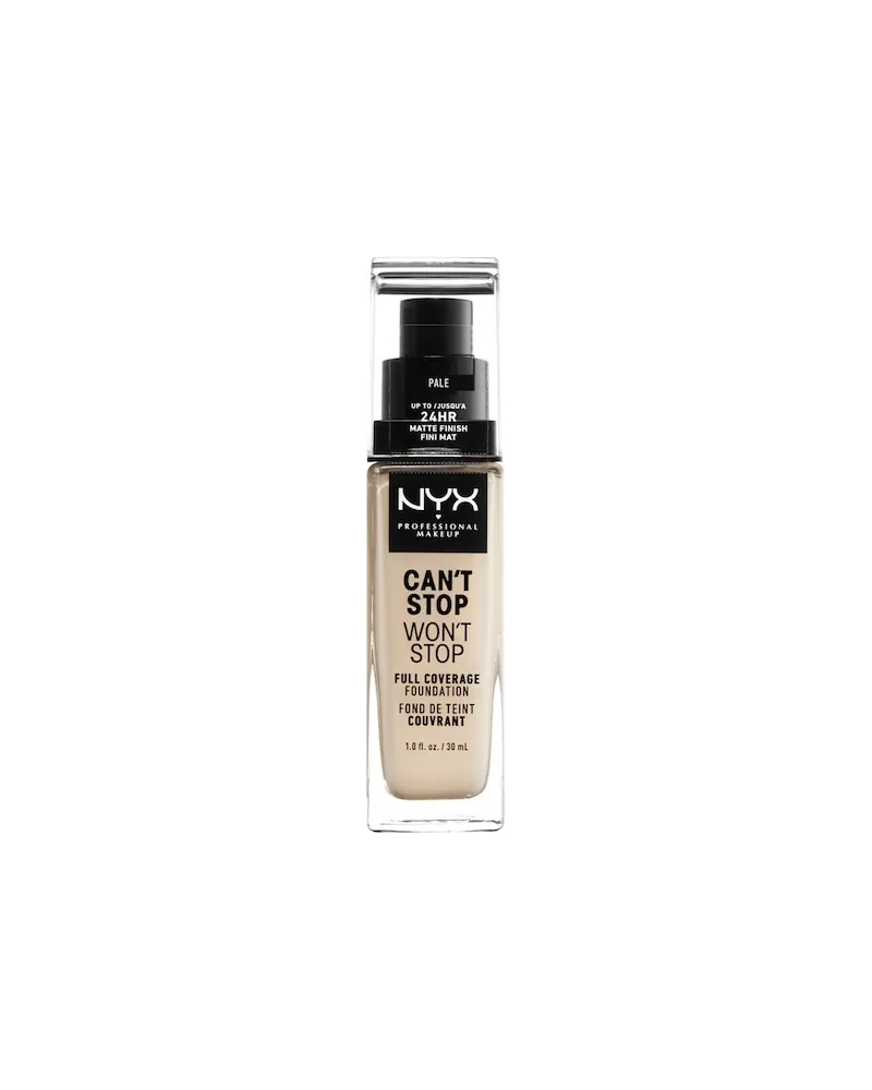 NYX Cosmetics Gesichts Make-up Foundation Can't Stop Won't Stop Foundation Nr. 45 Deep Ebony 