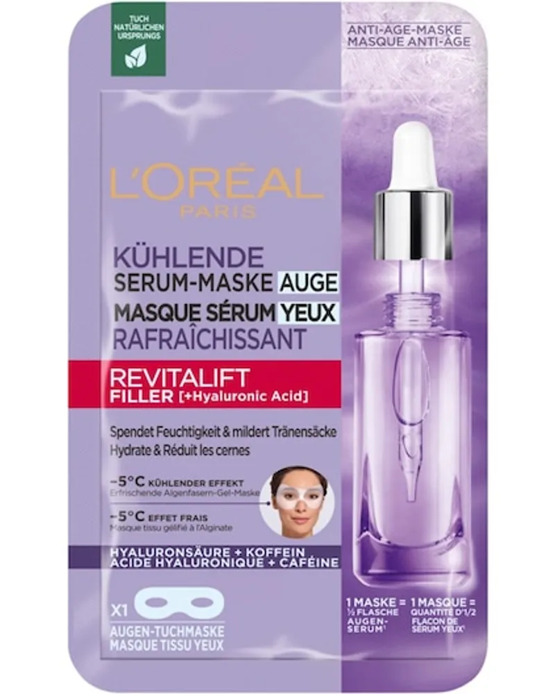 L'Oréal Collection Revitalift Filler kühlende Augen Serum-Maske 