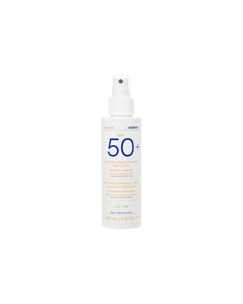 Korres Pflege SonnenpflegeYoghurt Sonnenspray-Emulsion für Gesicht und Körper SPF50 137,53 € / 1 l 