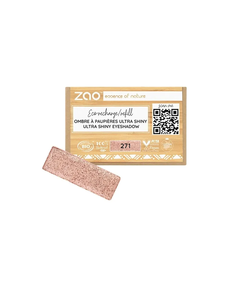 Zao Augen Lidschatten-PrimerUltra Shiny Eyeshadow Refill 285 Pink Metal 