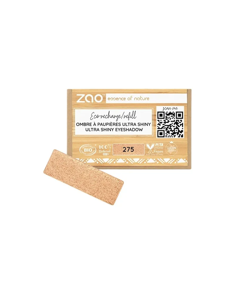 Zao Augen Lidschatten-PrimerUltra Shiny Eyeshadow Refill 285 Pink Metal 