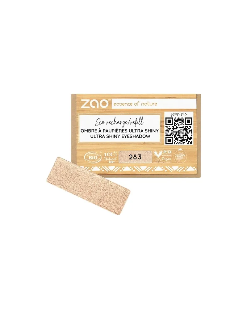 Zao Augen Lidschatten-PrimerUltra Shiny Eyeshadow Refill 285 Pink Metal 