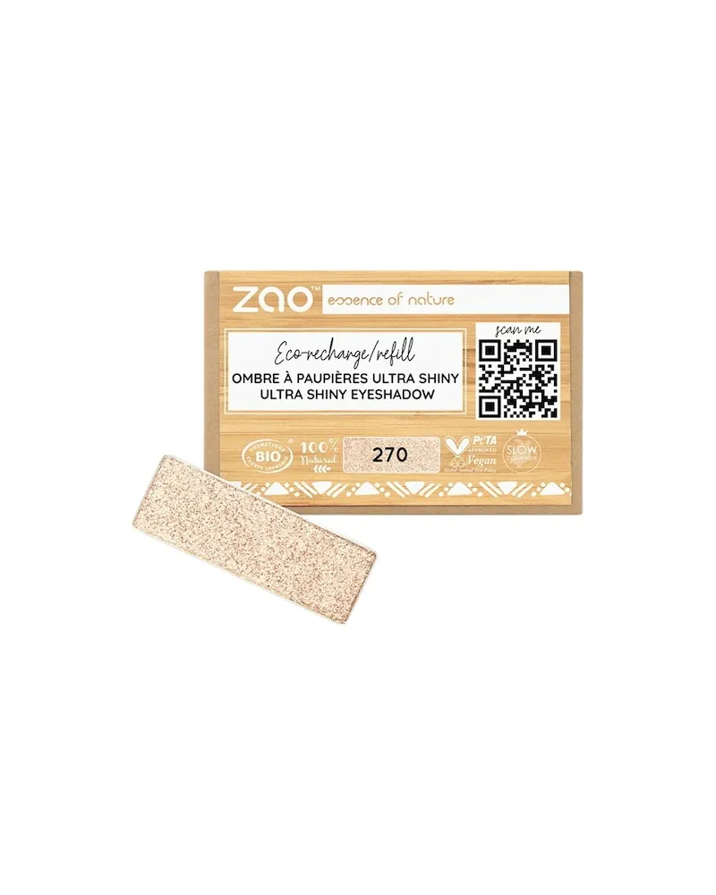 Zao Augen Lidschatten-PrimerUltra Shiny Eyeshadow Refill 285 Pink Metal 