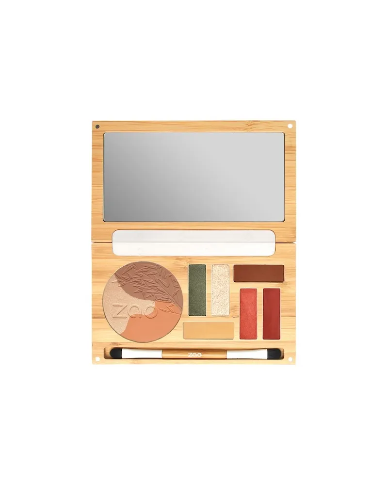 Zao Gesicht Rouge-HighlighterTerra Toscana Palette Mosaic Powder 357 + Compact Blush + Shine Up Powder + Pearly Eyeshadow + Matte Eyeshadow 222 + 223 + Ultra-Shiny Eyeshadow + Cream Lipstick 406 + Cream Lip Gloss 407 54,90 