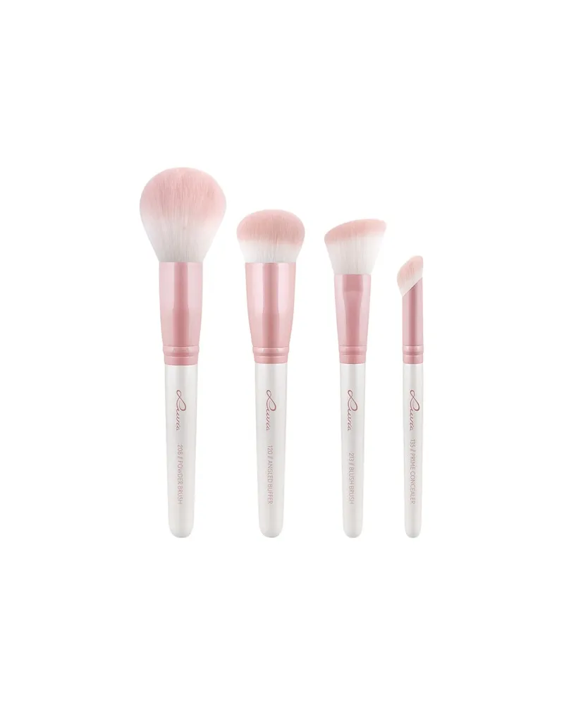 Luvia Cosmetics Luvia-Cosmetics Pinsel PinselsetPrime Vegan Candy Flawless Face Set Prime Concealer + Blush Brush + Angled Buffer + Powder Brush 34,36 
