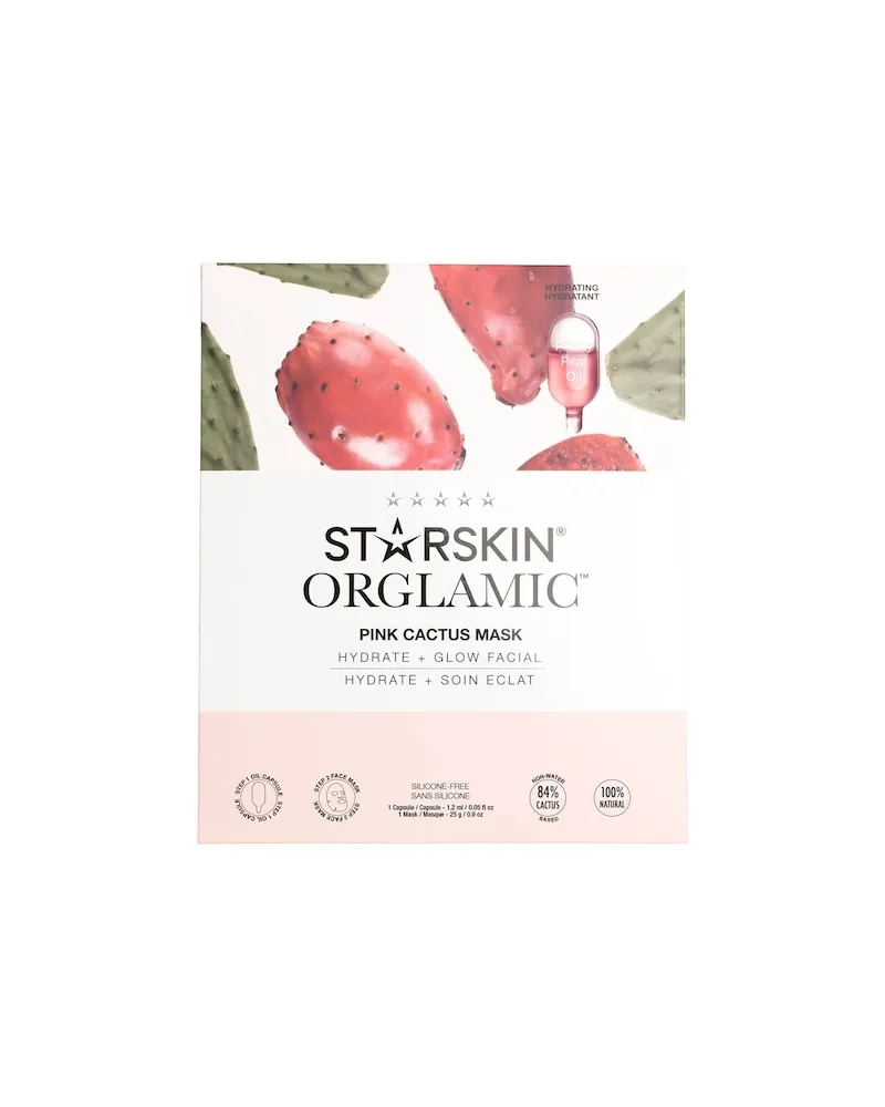 STARSKIN Masken TuchmaskeOrglamicFace Mask Pink Cactus 16,00 