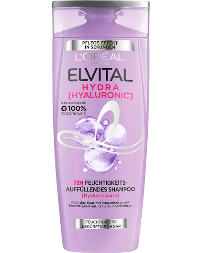 L'Oréal Haarpflege Collection Elvital Hydra Hyaluronic 72H Feuchtigkeitauffüllendes Shampoo 