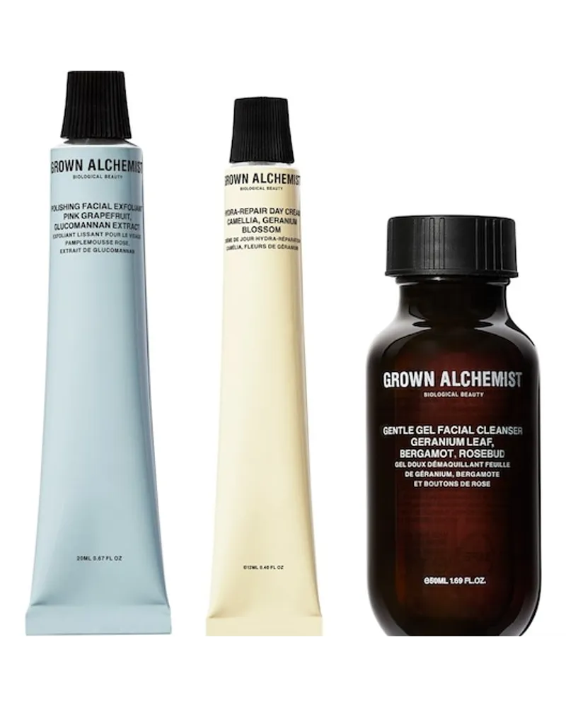 Grown Alchemist Gesichtspflege Reinigung Geschenkset Cleanser 50 ml + Peeling 20 ml + Tagescreme 12 ml 