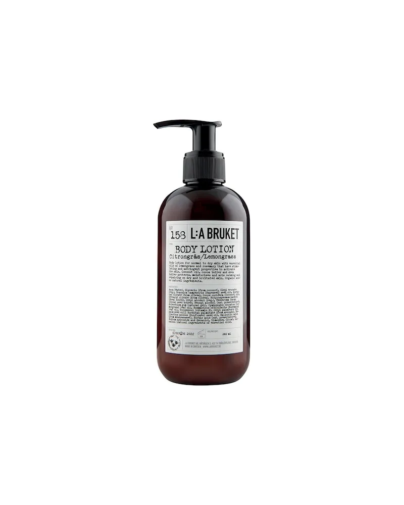 L:A Bruket LA-BRUKET Koerperpflege Koerperlotionen-und-Koerperbutter158 Body Lotion Lemongrass 158,33 € / 1 l 