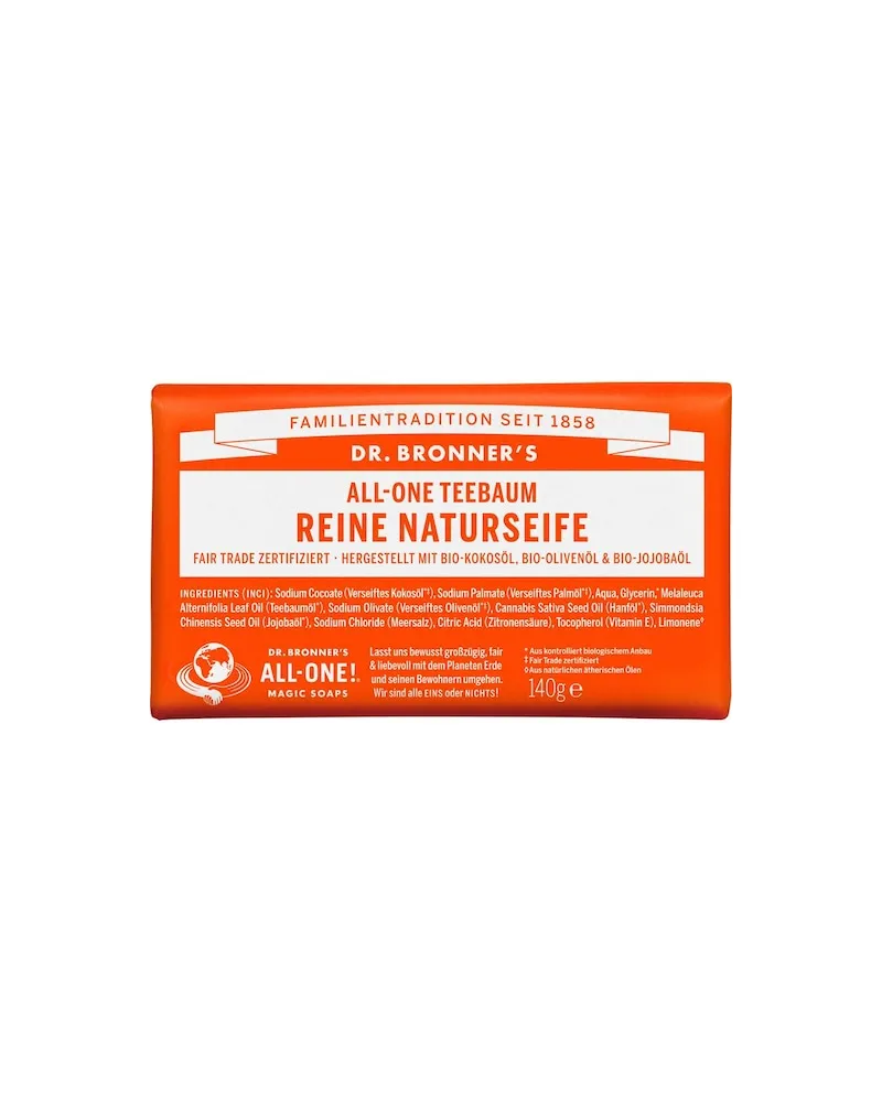 Dr. Bronner's Dr-Bronners Pflege Feste-SeifenAll-One Teebaum Reine Naturseife 54,43 € / 1 kg 