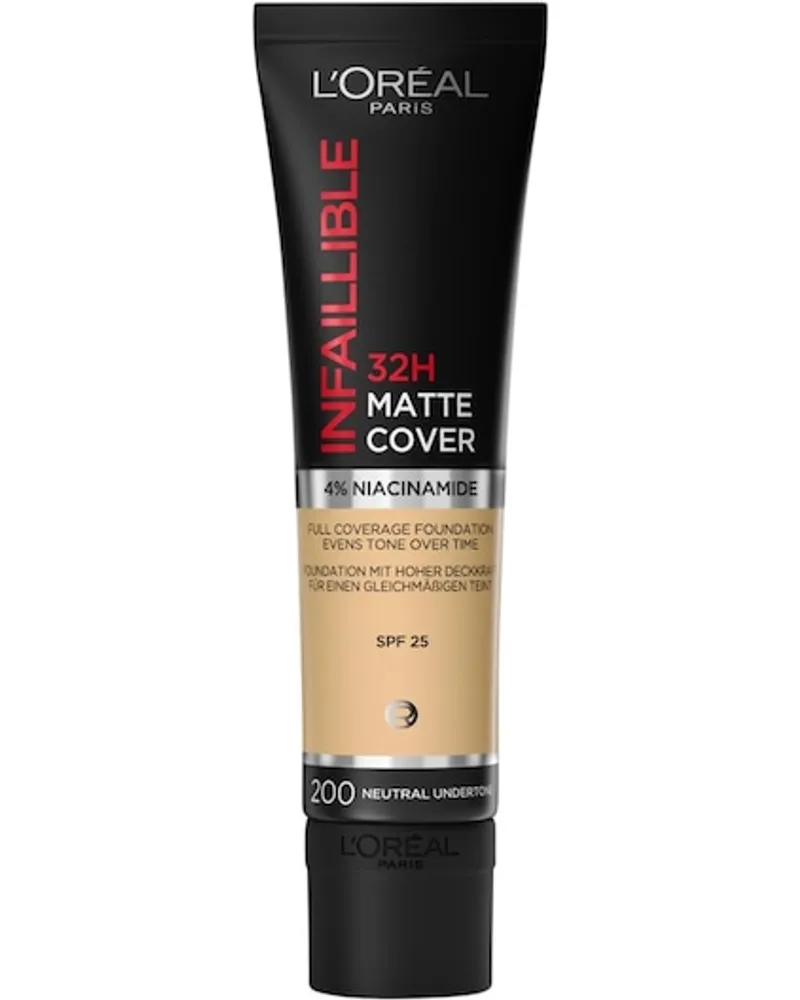 L'Oréal Teint Make-up Foundation Infaillible 32H Matte Cover 320 Cool Undertone 