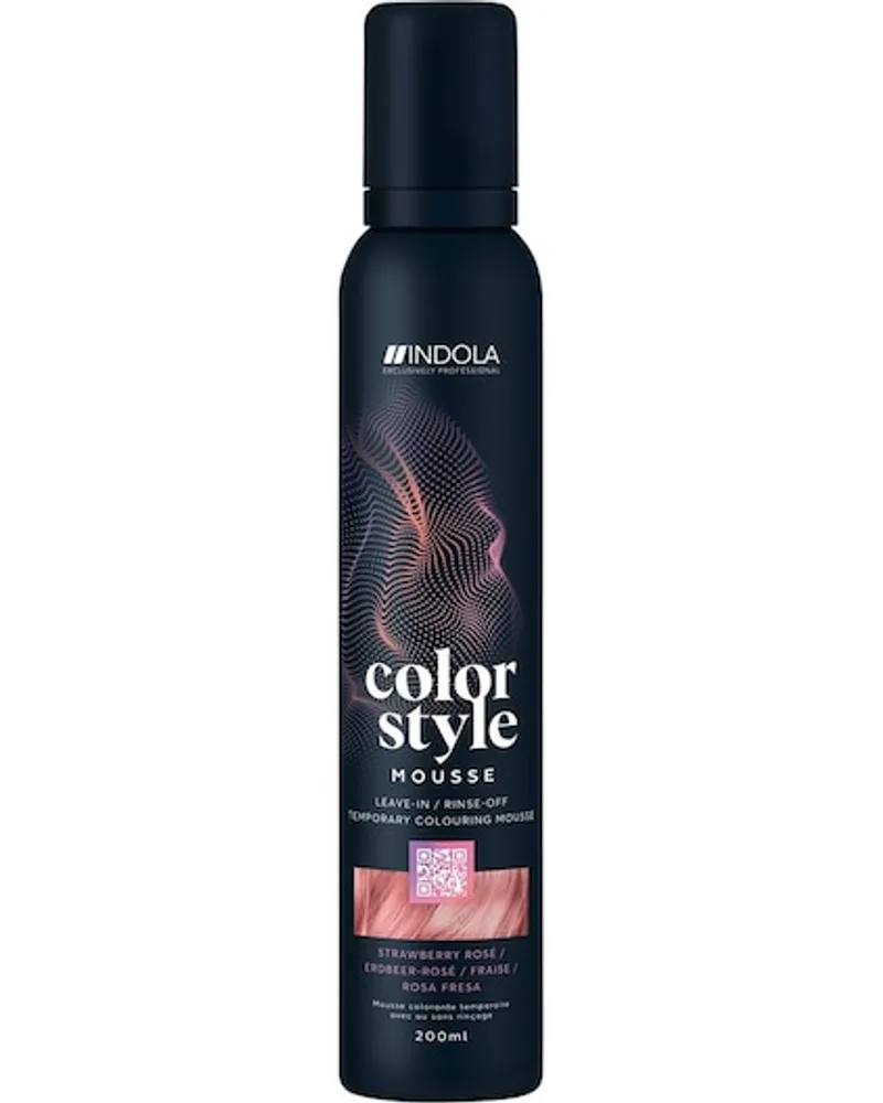 Indola Semi-permanente Haarfarbe Color Style Mousse Strawberry Rose 