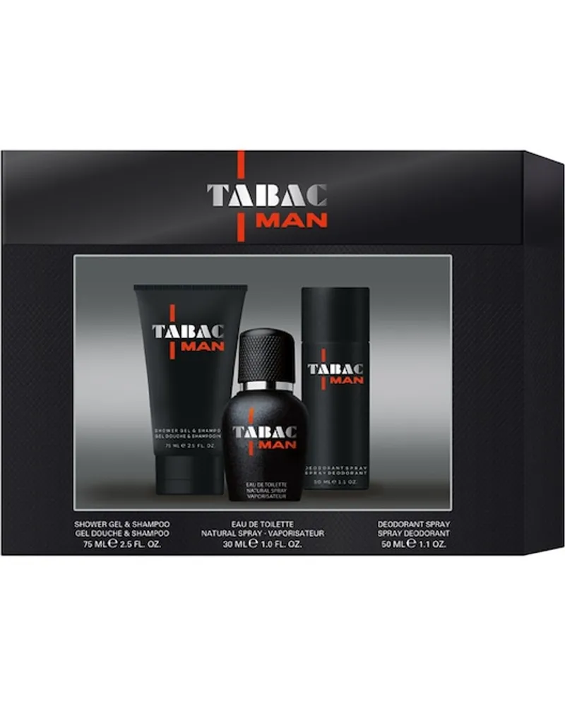 Tabac Original Herrendüfte Tabac Man Geschenkset Eau de Toilette Spray 30 ml + Body & Hair Shower Gel 75 ml + Deodorant Spray 50 ml 