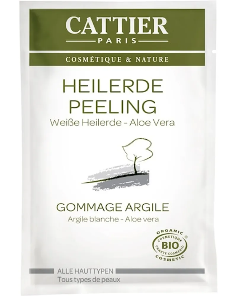 Cattier Reinigung Gesichtsreinigung Weiße Heilerde Peeling für alle Hauttypen 