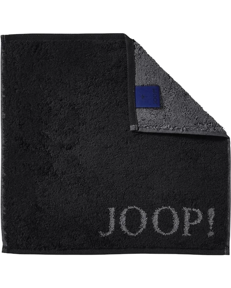 JOOP! Handtücher Classic Doubleface Seiflappen Schwarz 30 x 30 cm 