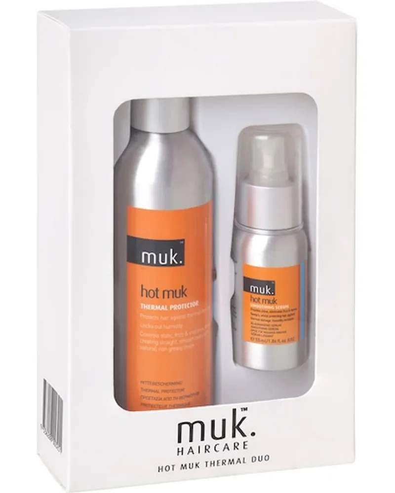 muk. Haircare Haarpflege und -styling Hot muk Geschenkset Hot Muk Thermal Protector 250 ml + Hot Muk Serum 55 ml 