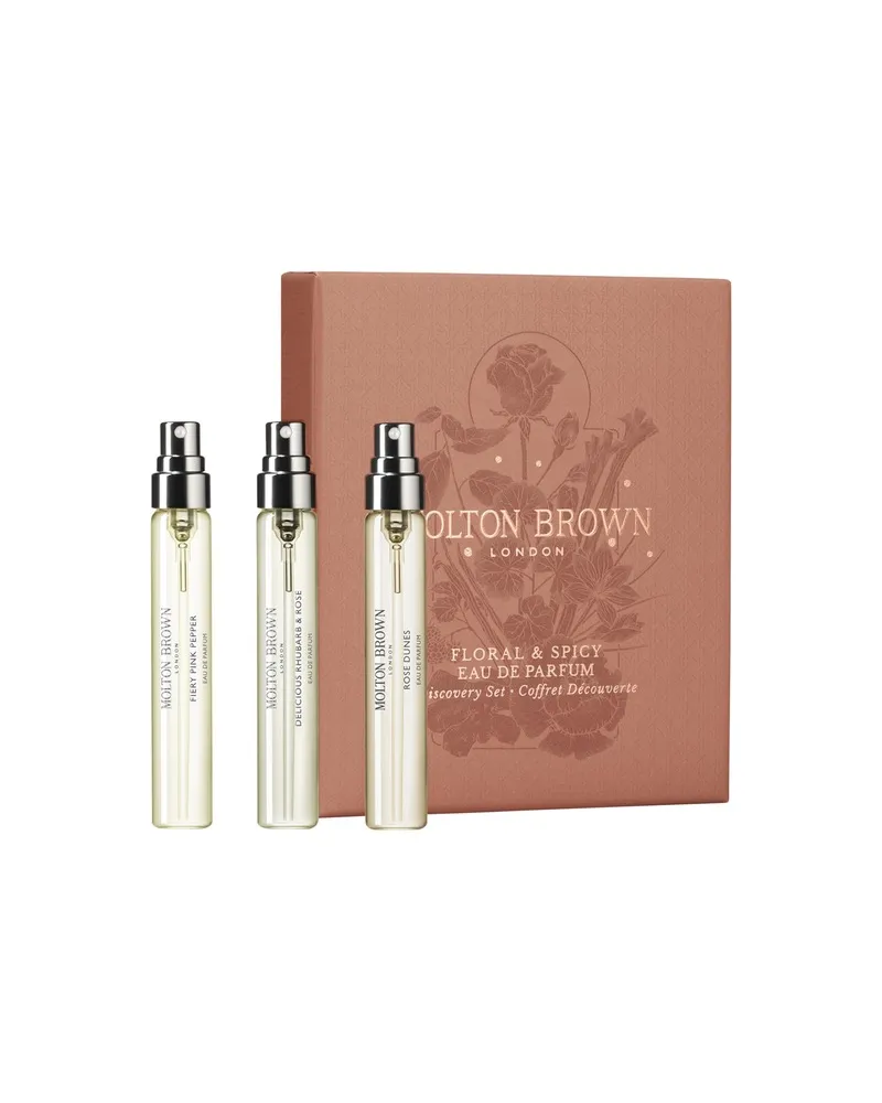 Molton Brown Molton-Brown Duefte DamenduefteFloral & Spicy Eau de Parfum Discovery Set Fiery Pink Pepper 7.5 ml + Delicious Rhubarb & Rose 7.5 ml + Rose Dunes 7.5 ml 