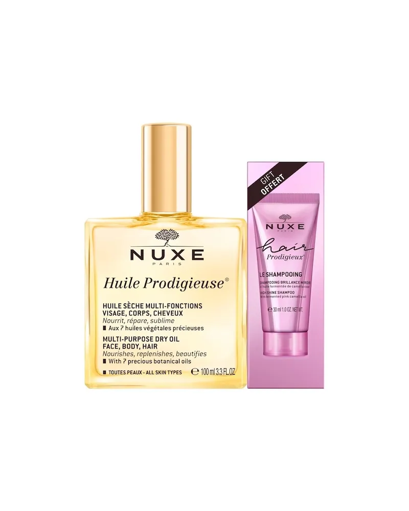 Nuxe Huile-Prodigieuse Huile-ProdigieuseHuile Prodigieuse Set Huile Prodigieuse 100 ml + Hair Prodigieux High Shine Shampoo 30 ml 37,50 
