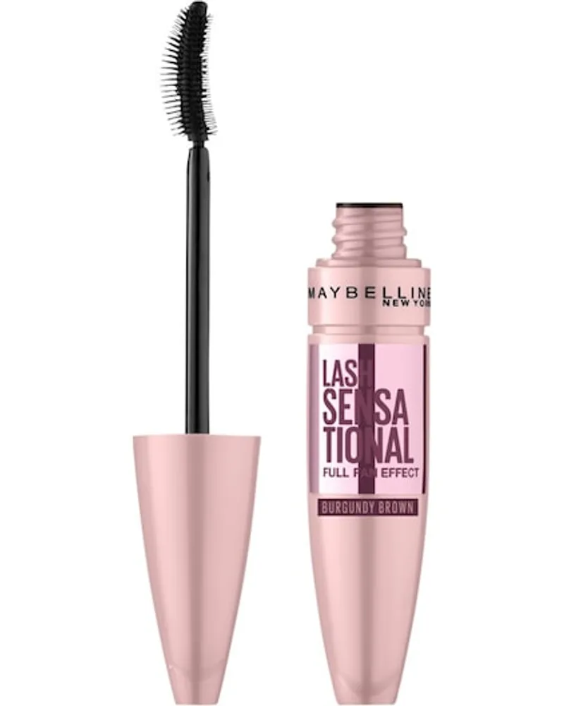 Maybelline Augen Make-up Mascara Lash Sensational Voller-Wimpern-Fächer Mascara Nr. 06 Burgundy Rose 