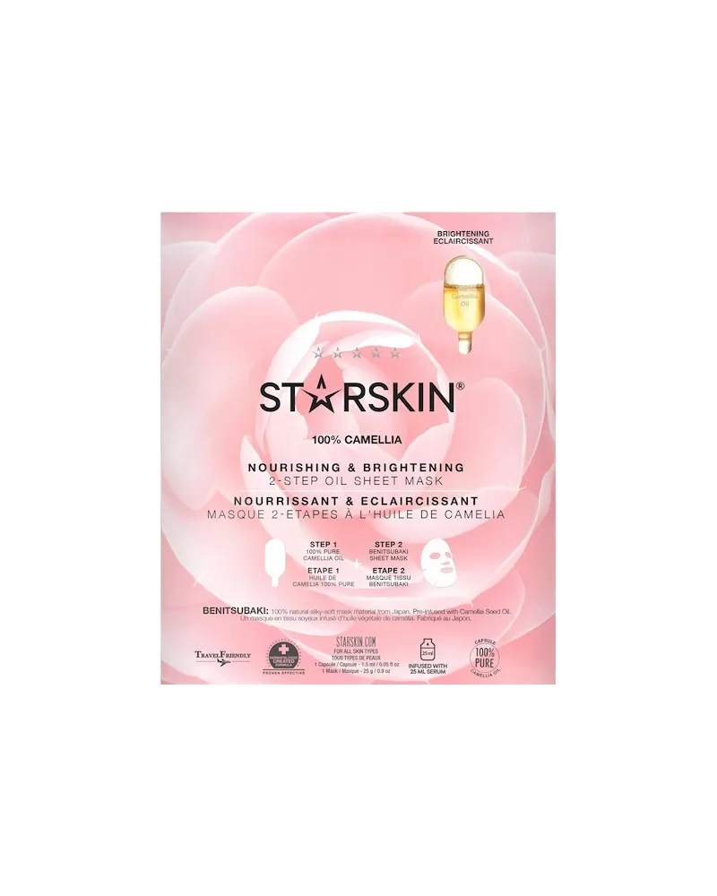 STARSKIN Masken TuchmaskeNourishing & Brightening Face Mask Camellia 1 Capsule 1,5 ml + 1 Mask 25 g (440,00 € / 1 kg 