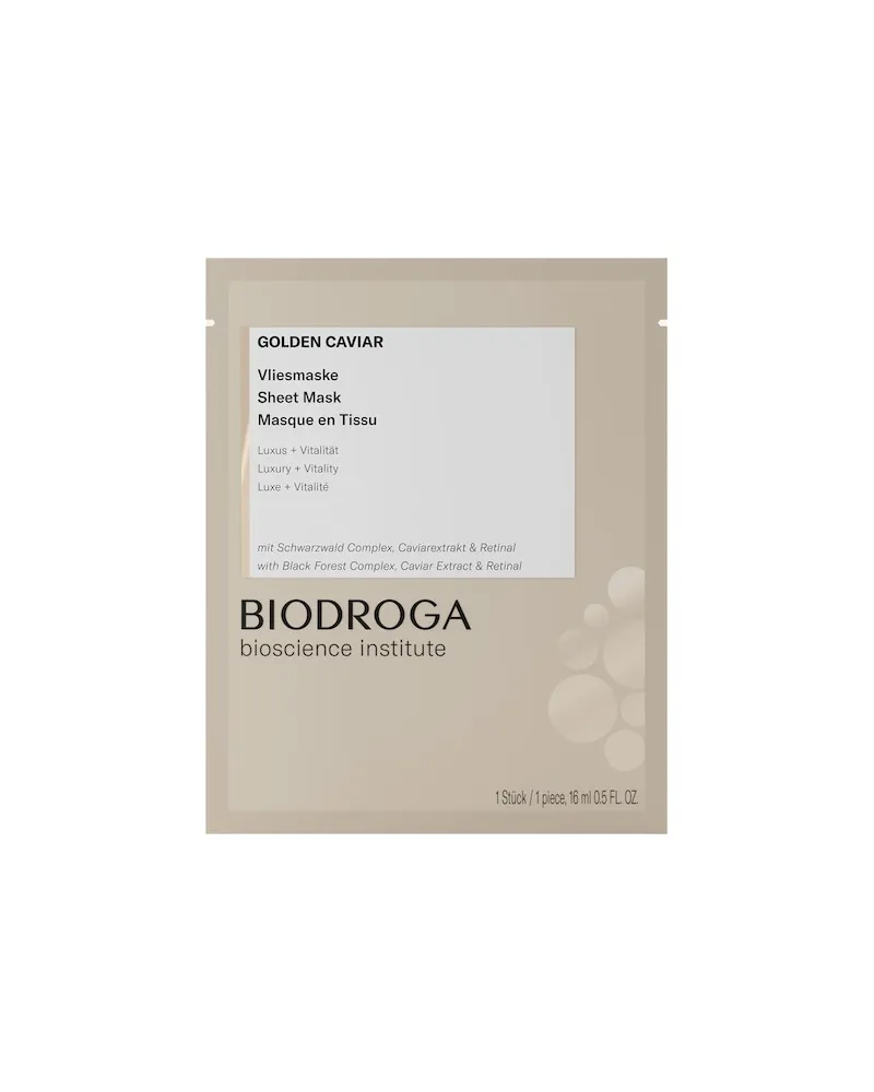 Biodroga Biodroga-Bioscience Golden-CaviarVliesmaske 481,88 € / 1 l 