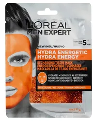 L'Oréal Pflege Gesichtspflege Hydra Energetic energiespendene Tuchmaske 