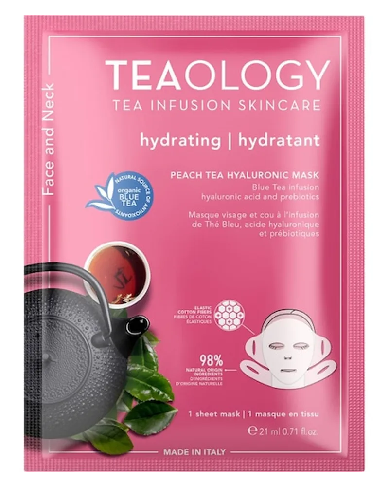 Tea Infusion Skincare Pflege Gesichtspflege Peach Tea Hyaluronic Mask 