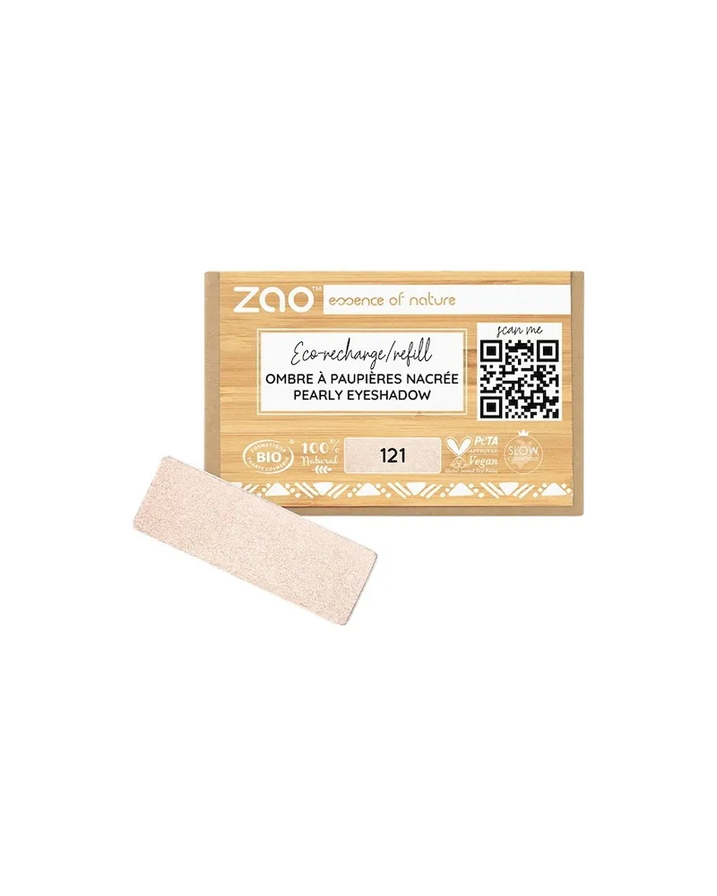 Zao Augen Lidschatten-PrimerPearly Eyeshadow Refill 102 Pinky Beige 