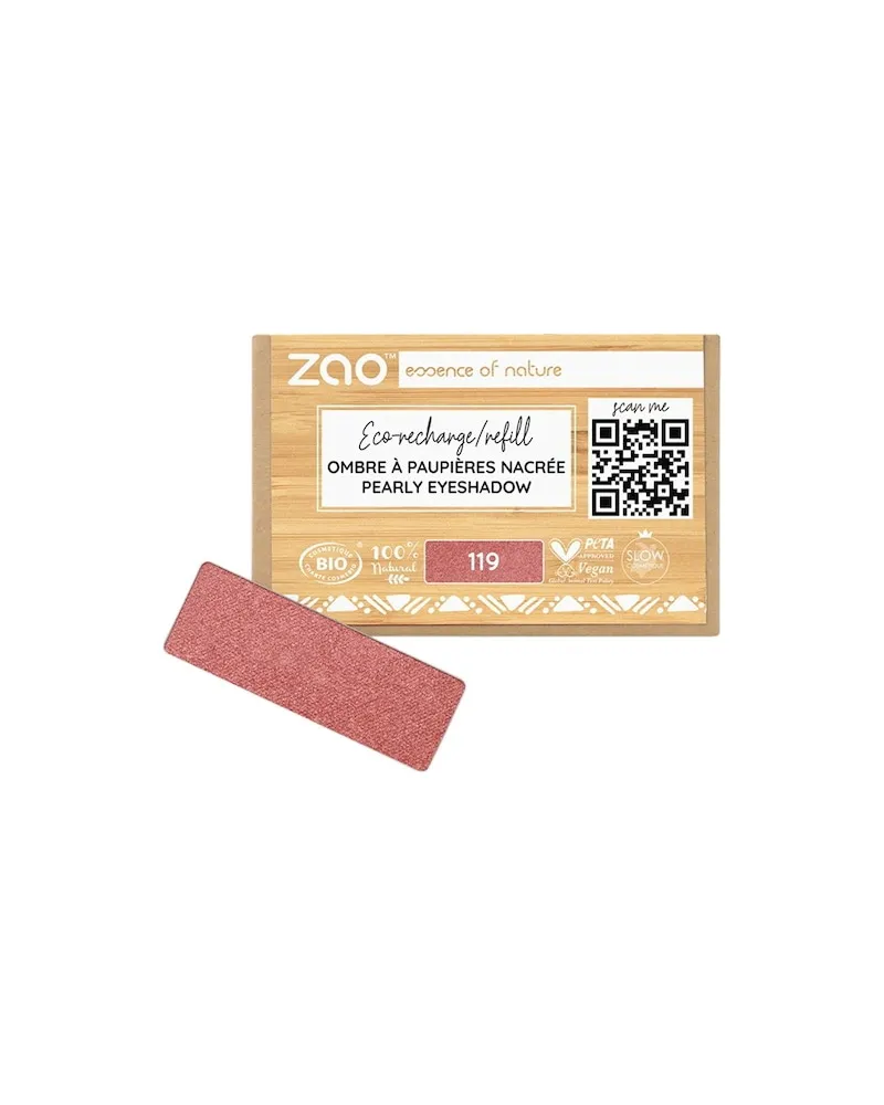 Zao Augen Lidschatten-PrimerPearly Eyeshadow Refill 132 Peach Pink 