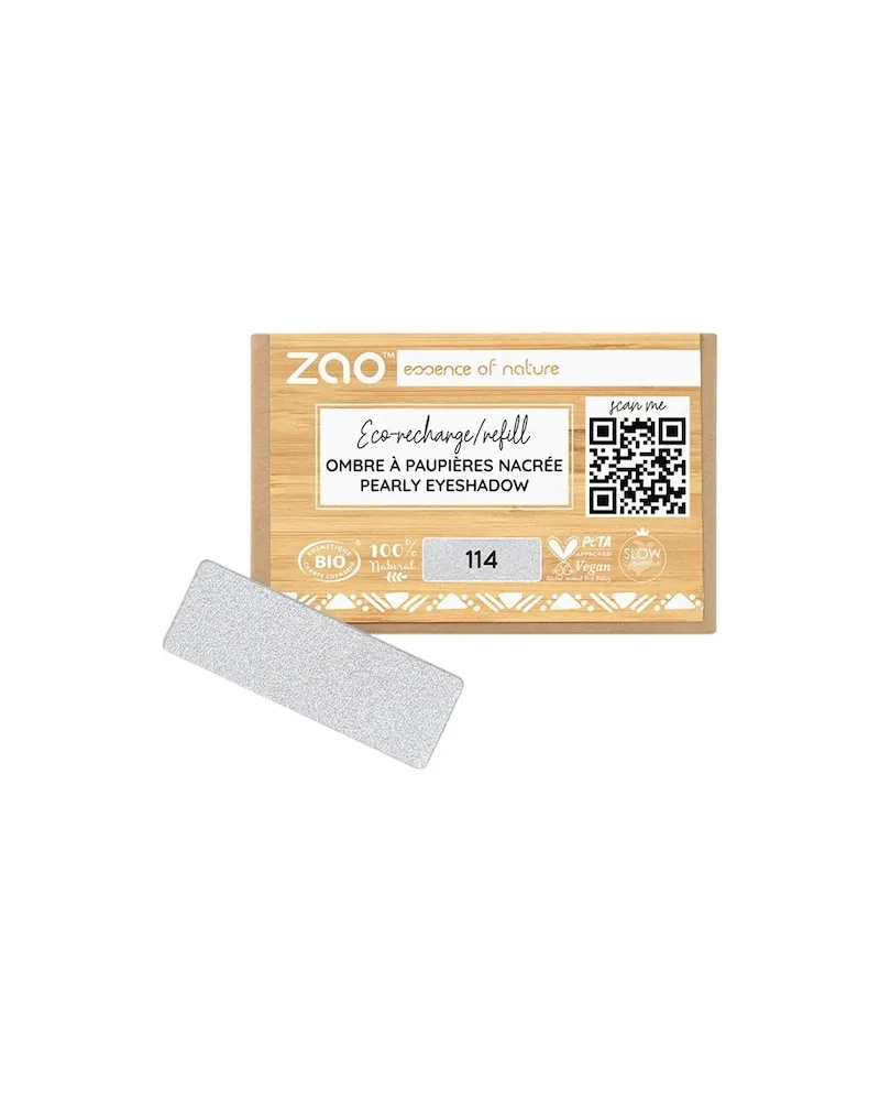 Zao Augen Lidschatten-PrimerPearly Eyeshadow Refill 132 Peach Pink 
