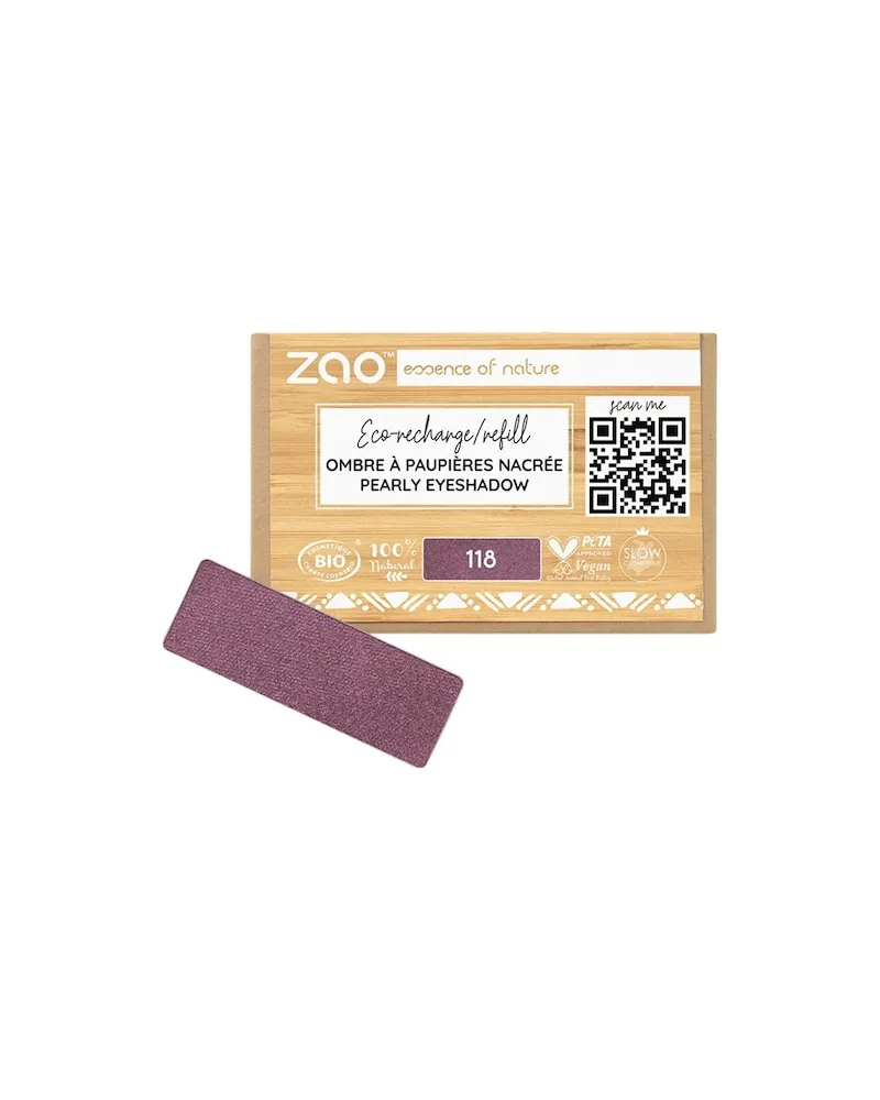 Zao Augen Lidschatten-PrimerPearly Eyeshadow Refill 132 Peach Pink 