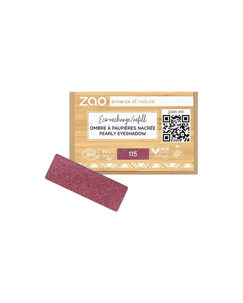 Zao Augen Lidschatten-PrimerPearly Eyeshadow Refill 132 Peach Pink 