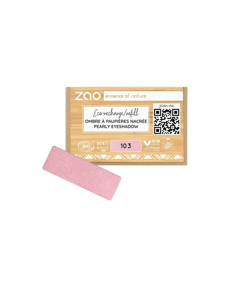 Zao Augen Lidschatten-PrimerPearly Eyeshadow Refill 132 Peach Pink 