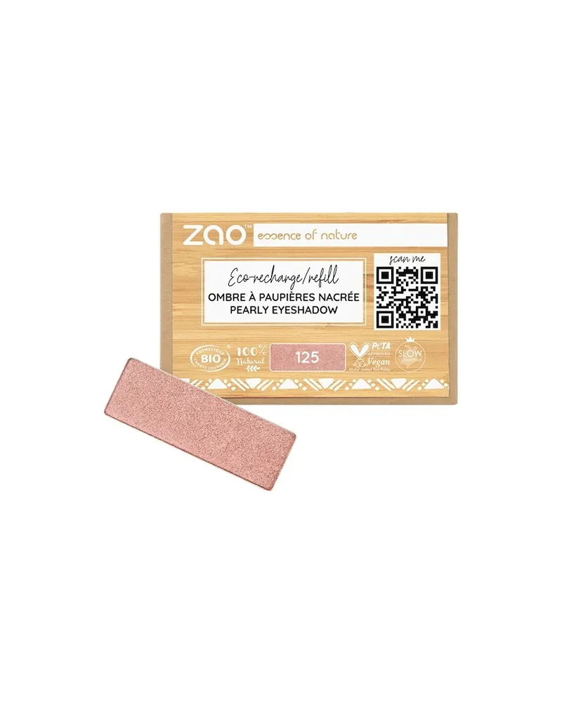 Zao Augen Lidschatten-PrimerPearly Eyeshadow Refill 132 Peach Pink 