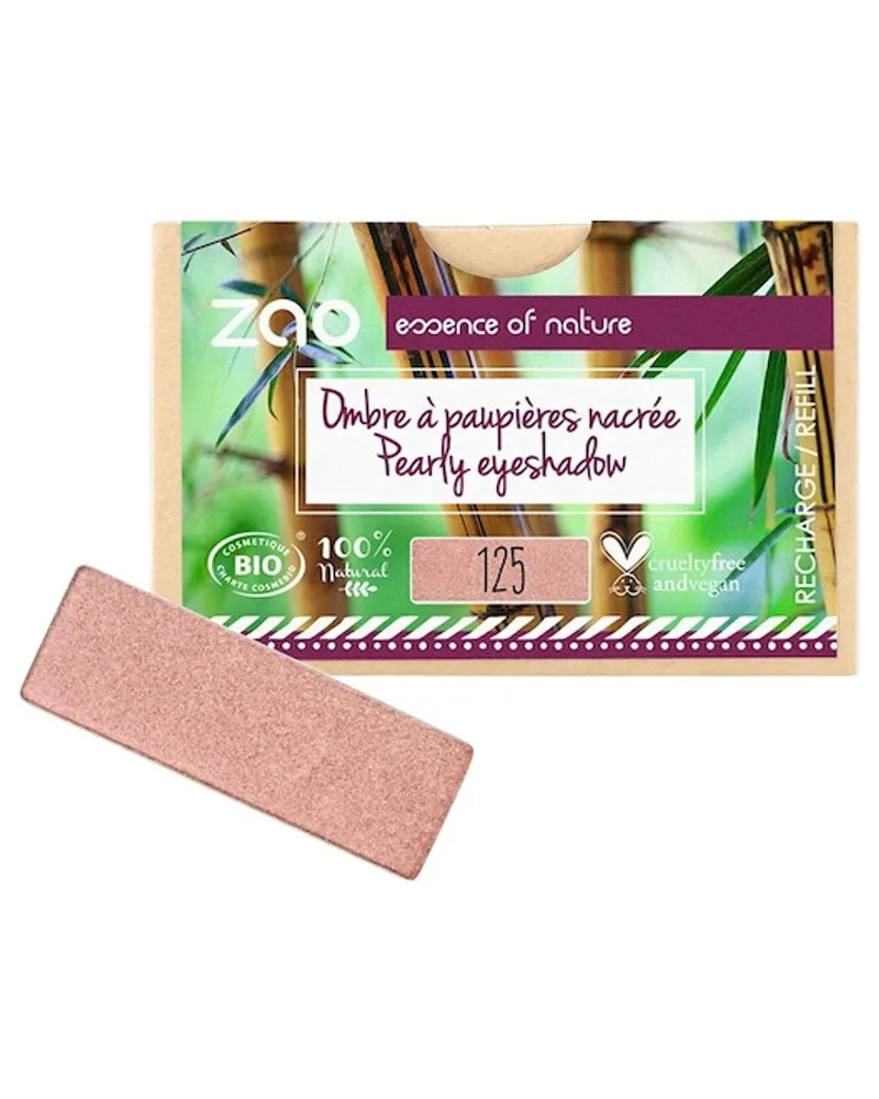 Zao Augen Lidschatten & Primer Pearly Eyeshadow Refill 102 Pinky Beige 