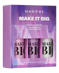 MORPHE Lippen Make-up Lip Gloss Make it Big Plumping Lipgloss Trio In the Clear Lipgloss 4 ml + Bing Bang Glow Lipgloss 4 ml + Lavender Flash Lipgloss 4 ml 