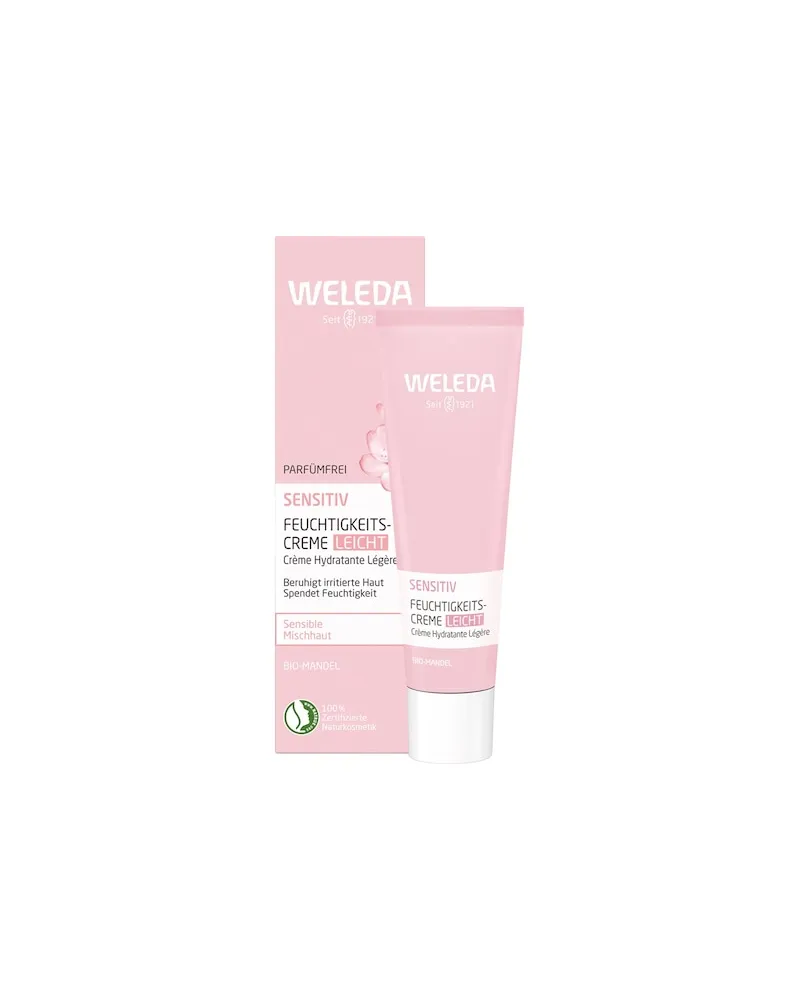 Weleda Gesichtspflege IntensivpflegeParfümfrei mit Bio-Mandelöl für sensible MischhautSensitiv Feuchtigkeitscreme Leicht Mandel 418,67 € / 1 l 